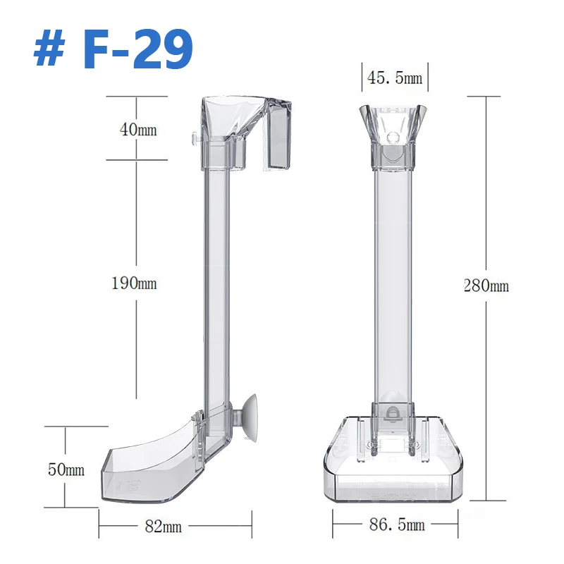 Aquarium Acrylic Feeding tube Anti-stuck fish design Transparent fish feeder Suitable for a Variety of fish Tanks