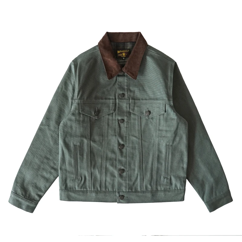 

Sauce Zhan J10 Men's Canvas Jacket American Retro Canvas Jacket Men Heavy for Autumn and Winter Regular Fit