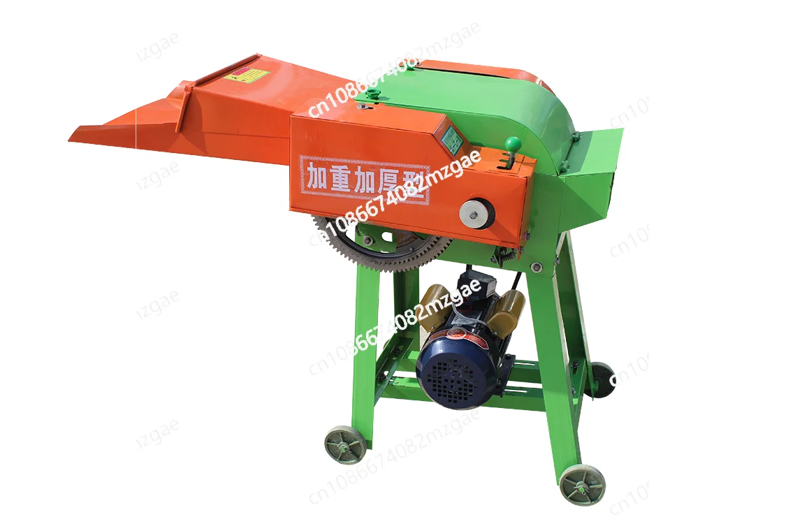 guillotine machine new corn straw household grinder 220v grass cutter small wet and dry grass crusher breeding