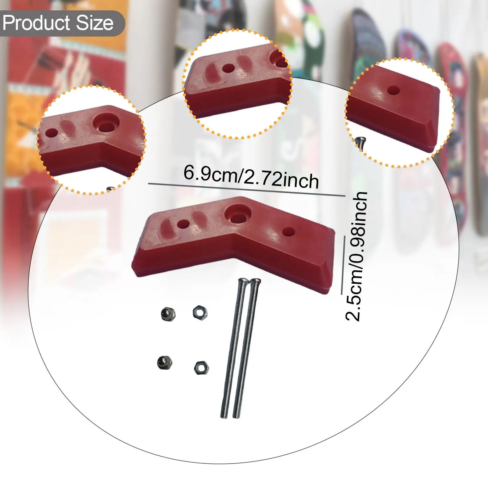 Skateboard Wandaufhänger Wandbehang Snowboard Ständer Rack Display Wandhalterung