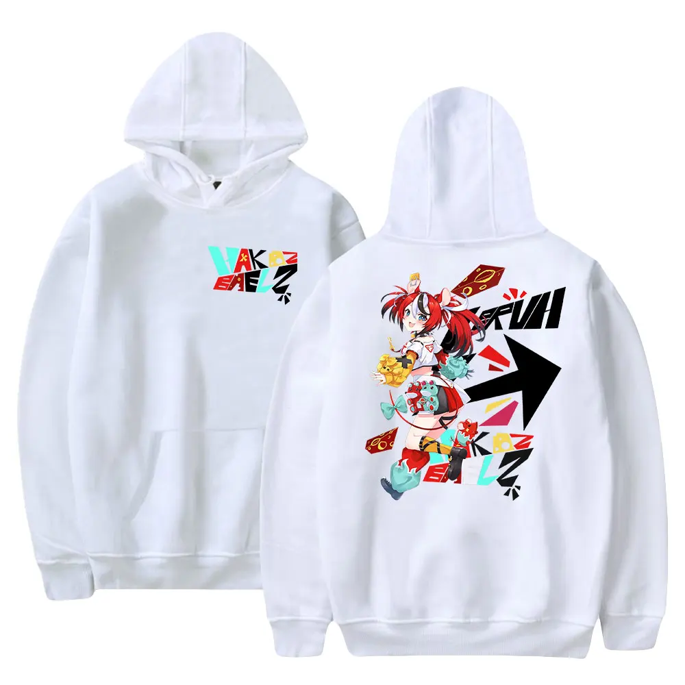 Anime Hakos Baelz VTuber Hoodie Long Sleeve Women Men Sweatshirt Harajuku Streetwear 2023 New Japan Manga Unisex Clothes