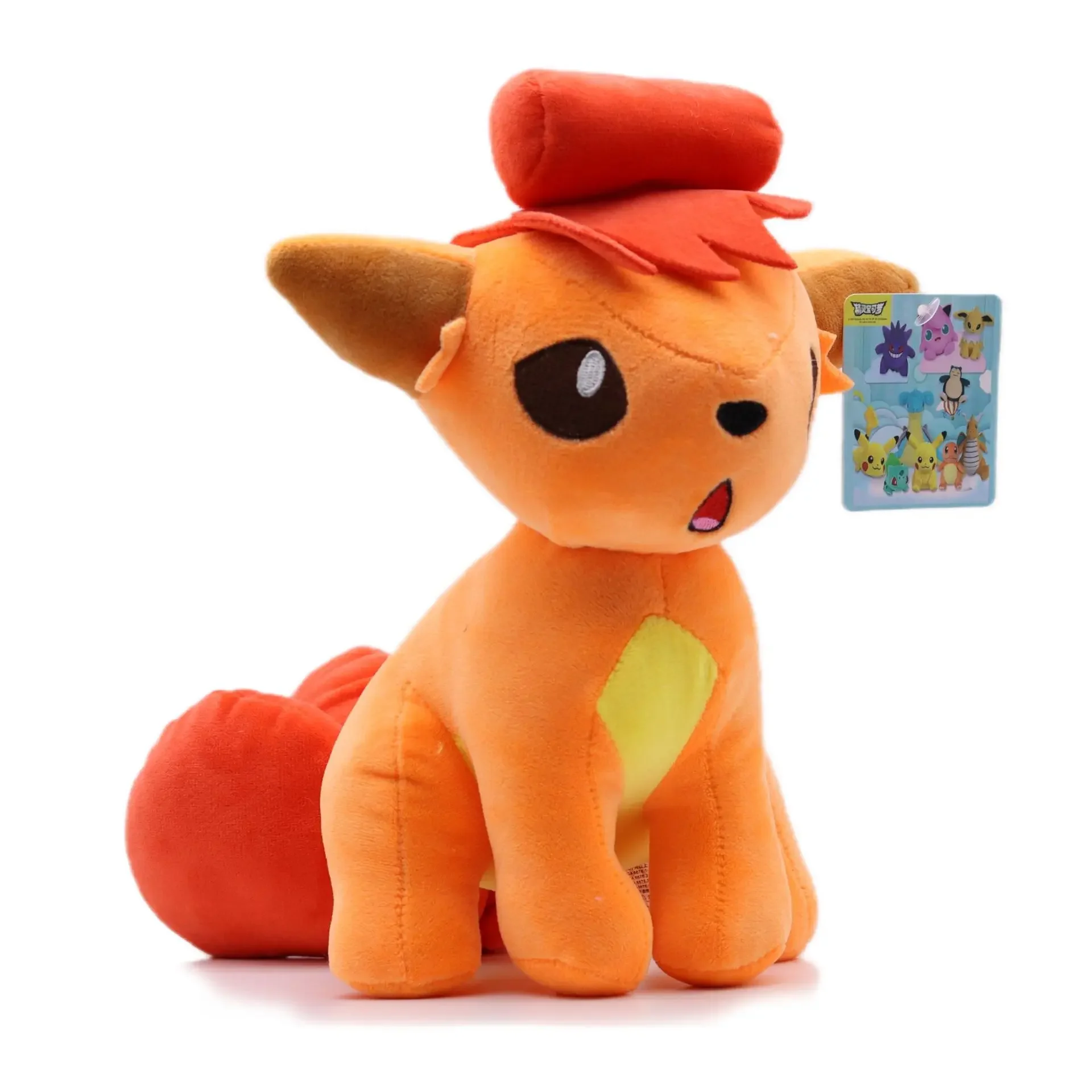 Glänzendes Ninetales Vulpix-Plüschspielzeug, Stofftier-Charizard-Spiel als Sammlergeschenk, weiche Plüschtiere, Zeichentrickfigur, 20–30 cm