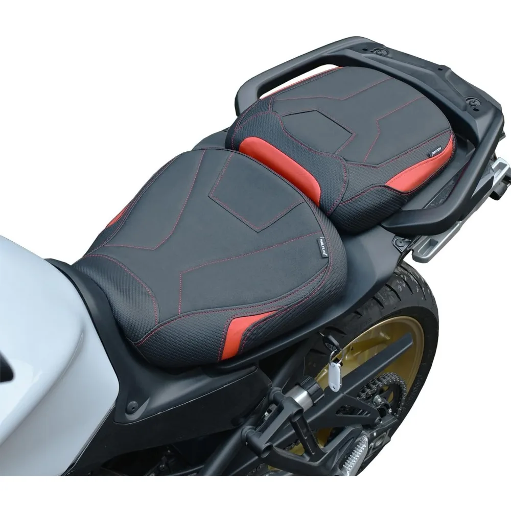 

Мотоциклетное кожаное переднее седло для мотоциклиста, подушка заднего пассажирского сиденья, подушка для пассажира, совместимая с Tracer 9 Tracer 9GT 2021 2022