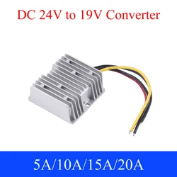 DC 24V to 19V Power Converter 5A 10A 15A 20A Auto Buck Regulator Reducer Step Down Voltage Power Supply Module for Car