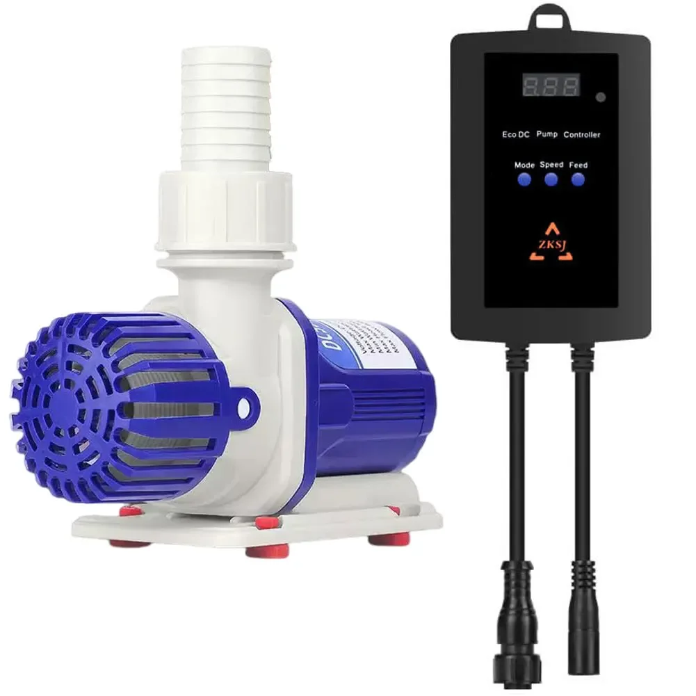 

ZKSJ Aquarium DC Frequency Conversion Water Air Oxygen Portable Pump Ultra Quiet Fish Tank Filter DC55Q-8000L