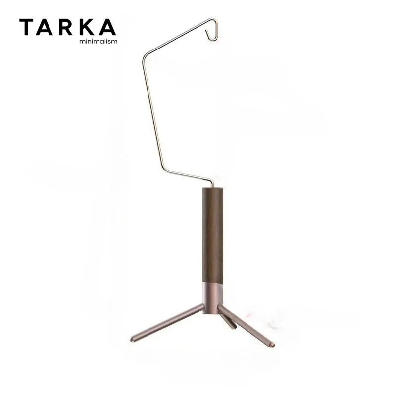 TARKA Lantern Stand Walnut Wood Support Frame, Camping Novelty Products Gift Detachable Light Rack, Lighting Hanging Hooks Shelf