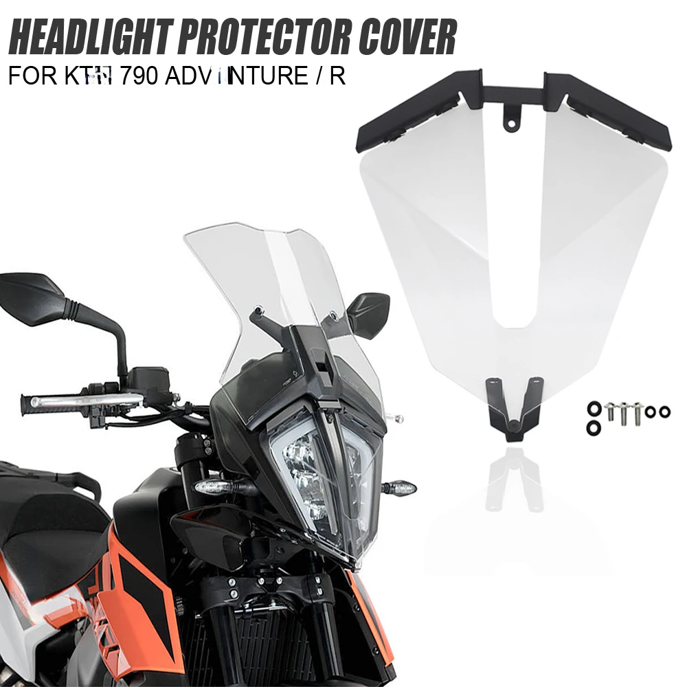 Suitable for K-T-M 790 A-D-V Adventure/R modified front lampshade and headlight protection net