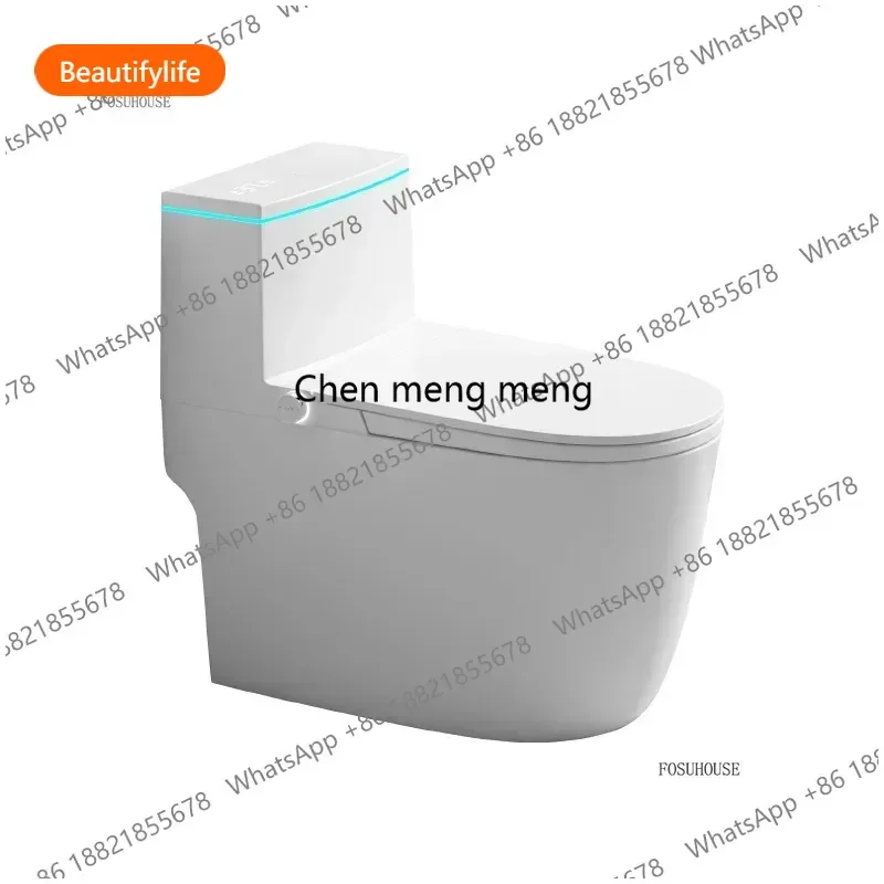 

A50 Home Bathroom Fixture Smart Toilet Ceramic Siphon Toilets Semi-intelligent No Water Pressure Limit No Plug-in Smart Toilets