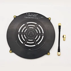 NEW Triple Feed Patch 4.9G-6.2Ghz 5.8GHz 14dBi High Gain Pagoda Antenna LHCP RHCP For RC Long Range FPV Drone Receiver Monitor