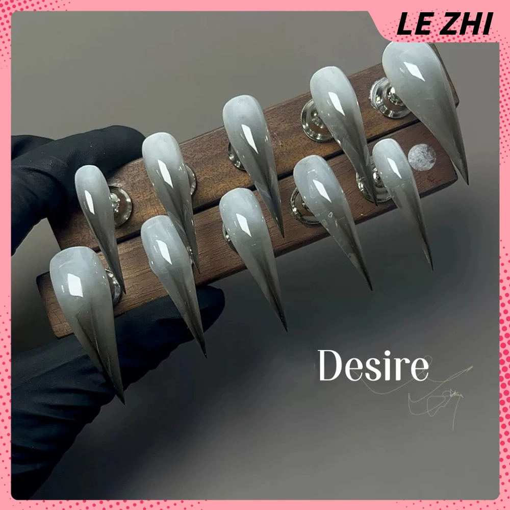 10 قطعة فتاة التوابل الملونة بسيطة طويلة الوحش مخلب اليدوية اضغط على الأظافر التنين شكل مخلب التدرجات قابلة لإعادة الاستخدام غطاء كامل مسمار