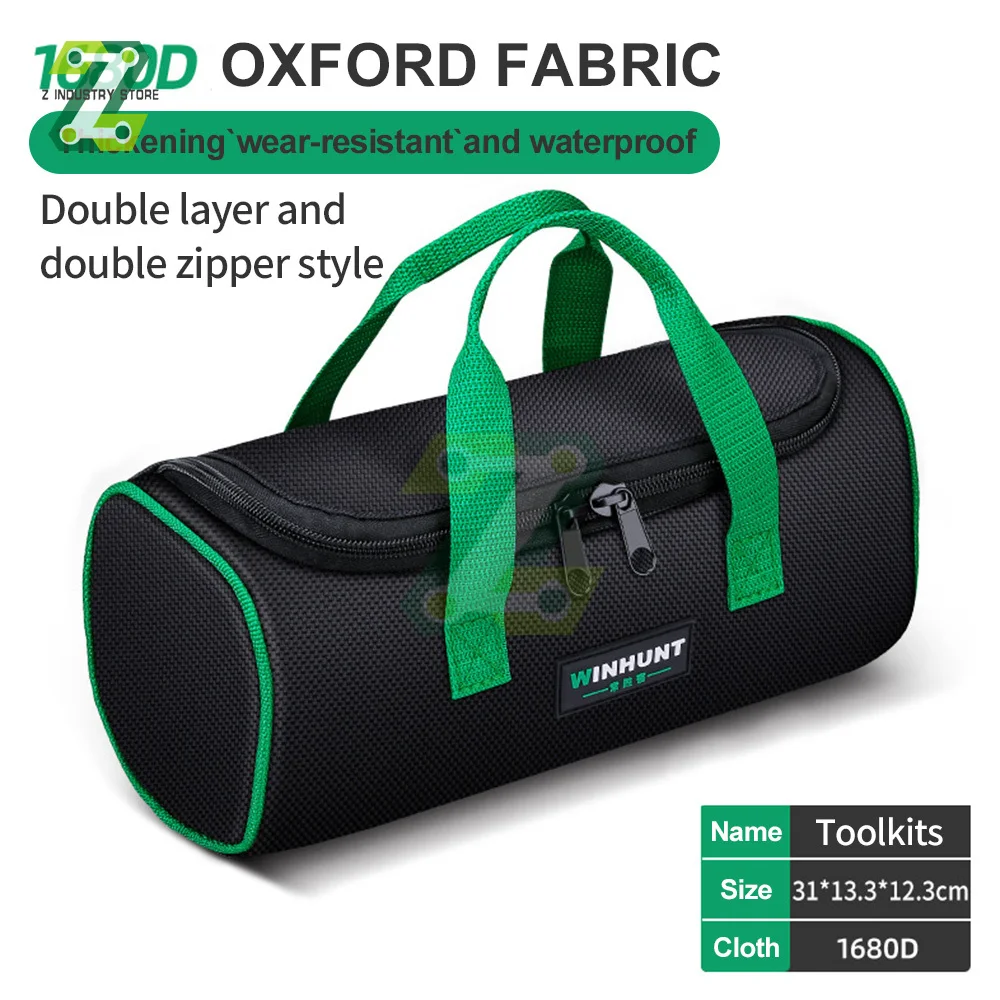 Multi-Function Tool Bag Multi-Pocket Waterproof Anti-Fall Storage Bag 1680D Oxford Cloth Electrical Bag