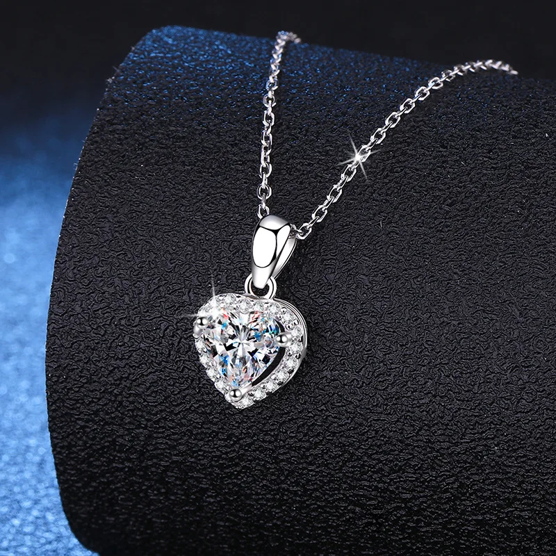 

Luxury Jewelry pt950 Platinum 1 Carat D Color Mosonite Classic Necklace Pendant Wedding Gift Anniversary Gift