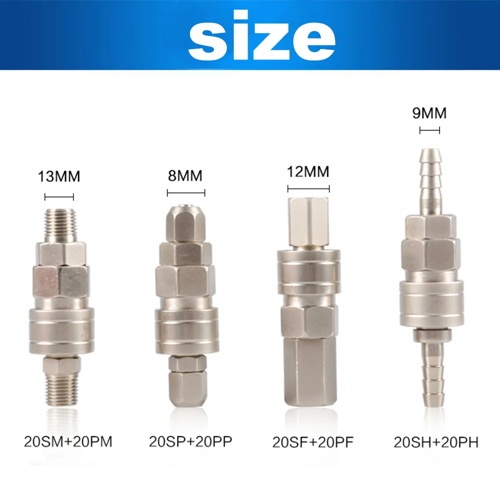 Self-Locking Pneumatic C-Type Quick Connector Male Female Plug for Air Compressor Air Pump Air Pipe Mechanical Tools Accessories