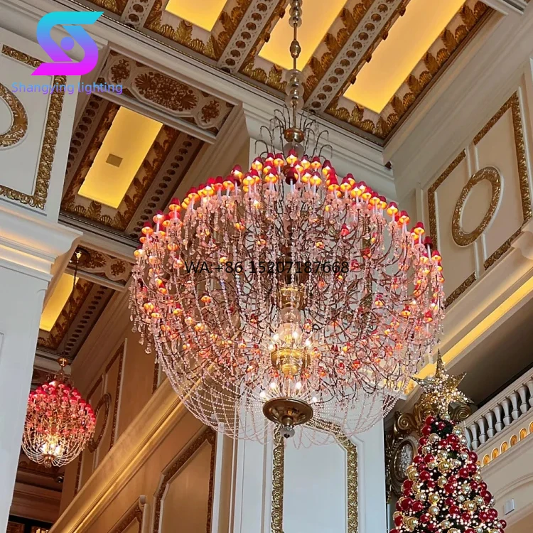 European Crystal Duplex Large  for Luxury Hotels Living Rooms Oval Shape for Staircase Lobby Elegant Villa ing