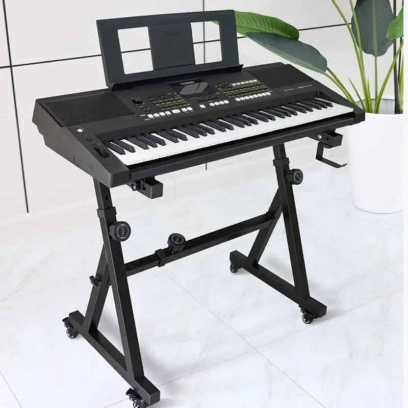 

Adjustable Z-Shaped Electronic Piano Stand Universal Keyboard Stand for Yamaha Casio 88/61 Keys and Guzheng Portable Keyboard