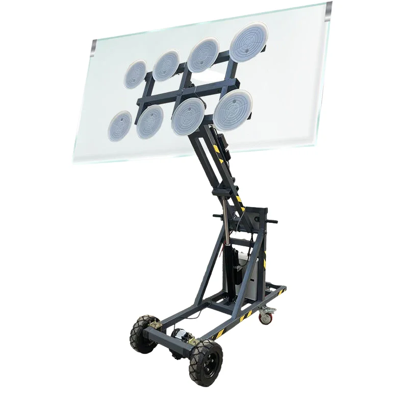 Customized 360 Rotation Glass Lifting Trolley Manual Manipulator for Shopfront and Showroom Glass Installation Asia