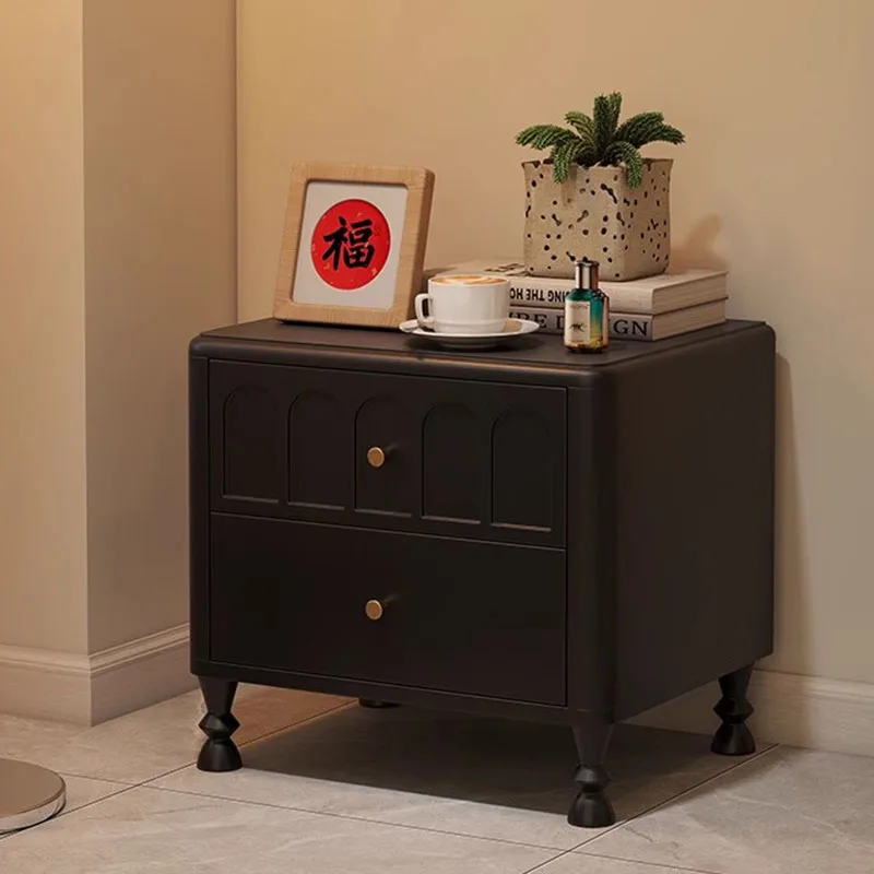 

Luxury Wood Bedside Table Bedroom Mobile Librero Small Drawers Storage Organizer Trendy Mesitas De Noche Space Saving Furniture