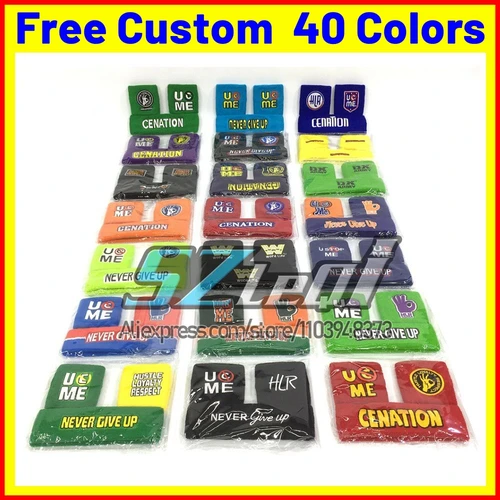 Banda para el sudor de muñeca para JOHN CENA, tenis, deporte, voleibol, gimnasio, soporte elástico, toalla, pulsera, pulseras deportivas de lucha, 2024