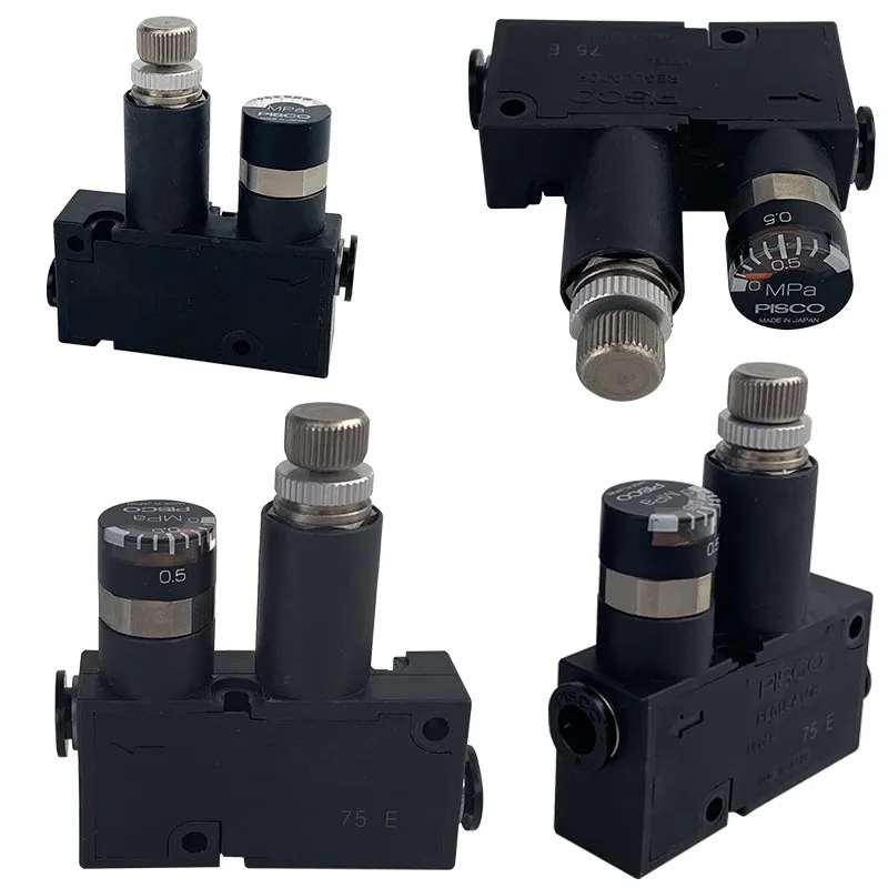 1pcs Micro Pressure Regulating Valve Pressure Reducing Valve RVUM6-6 RVUM4-4 LRMA-QS-6 LRMA-QS-4