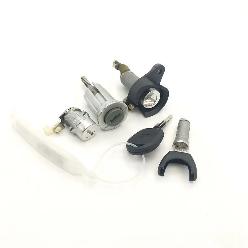 Complete Car Lock Cylinder Set with Keys (Includes Door, Ignition, Trunk Locks) for Chery New QQ (2013-), EQ