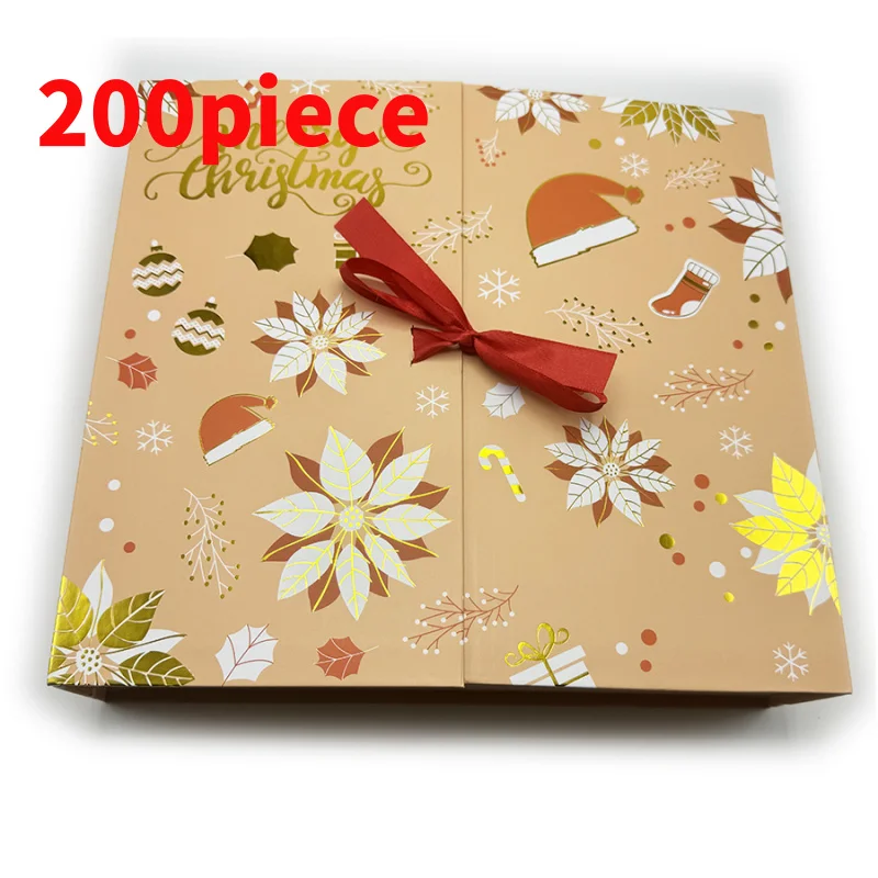 20 0piece.Custom.Custom Corrugated Paper Boxes Printed 24 Days Box Printing Advent Calendar Box