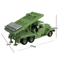 Assemble Toy WW2 Military Building Block Brick  Vehicel World War Soviet Union Katyusha BM-13 Rocket Artillery Model Collection