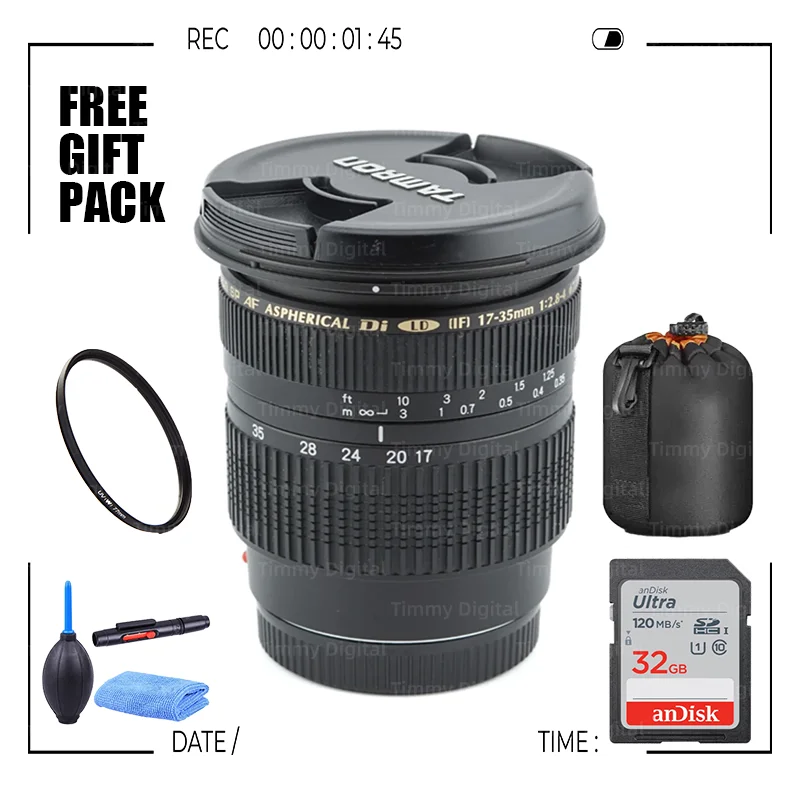 

Объектив Tamron SP AF 17-35mm F/2.8-4 Di LD (IF) с асферическими линзами для Canon Nikon (A05)