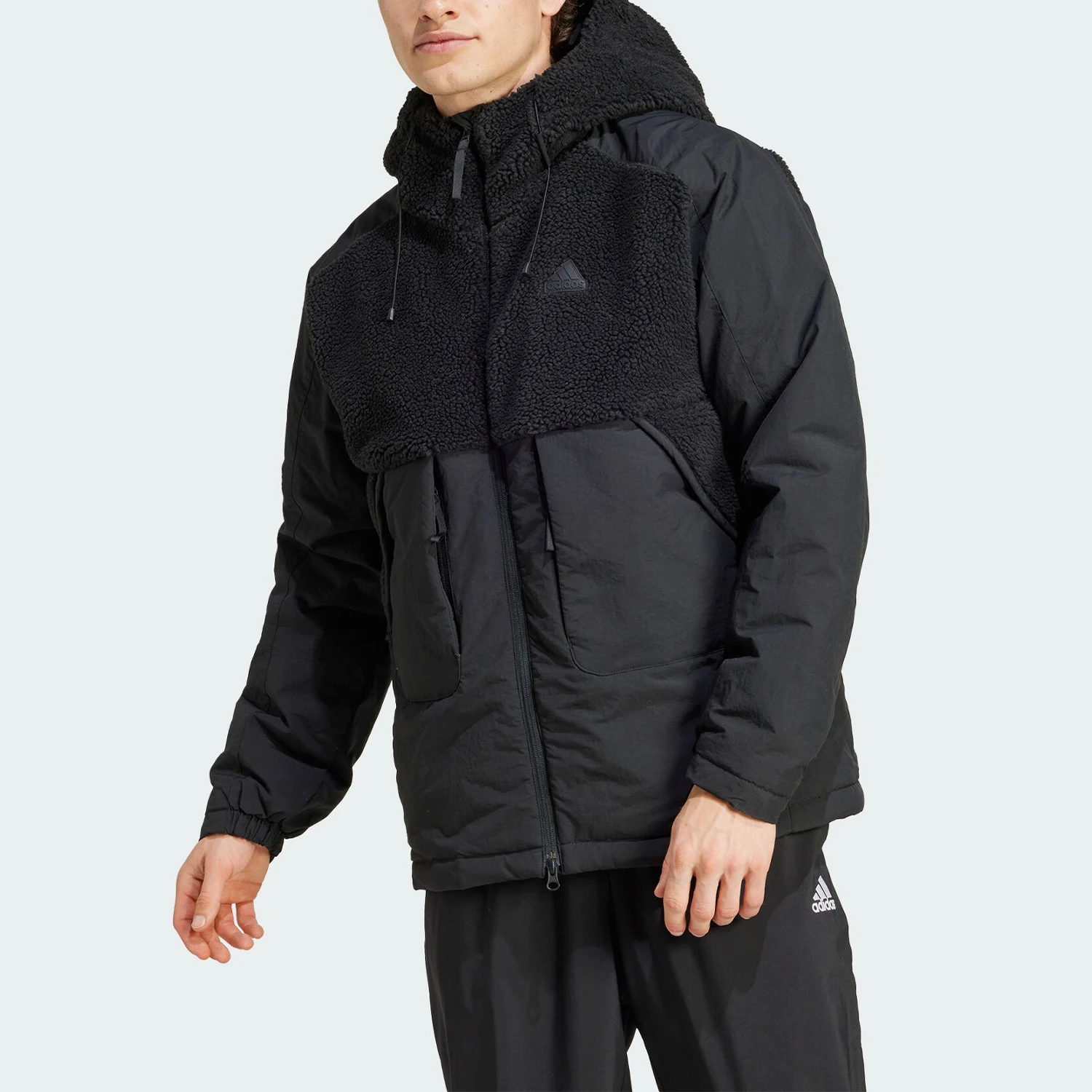 Adidas genuine CITY ESCAP J men's spliced warm cotton jacket IS9053