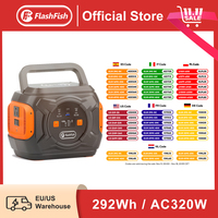 FF Flashfish 110V Portable Power Station 320W Solar Generator 292Wh Lithium Batteries AC Type-C Battery Pack Charger Power Bank