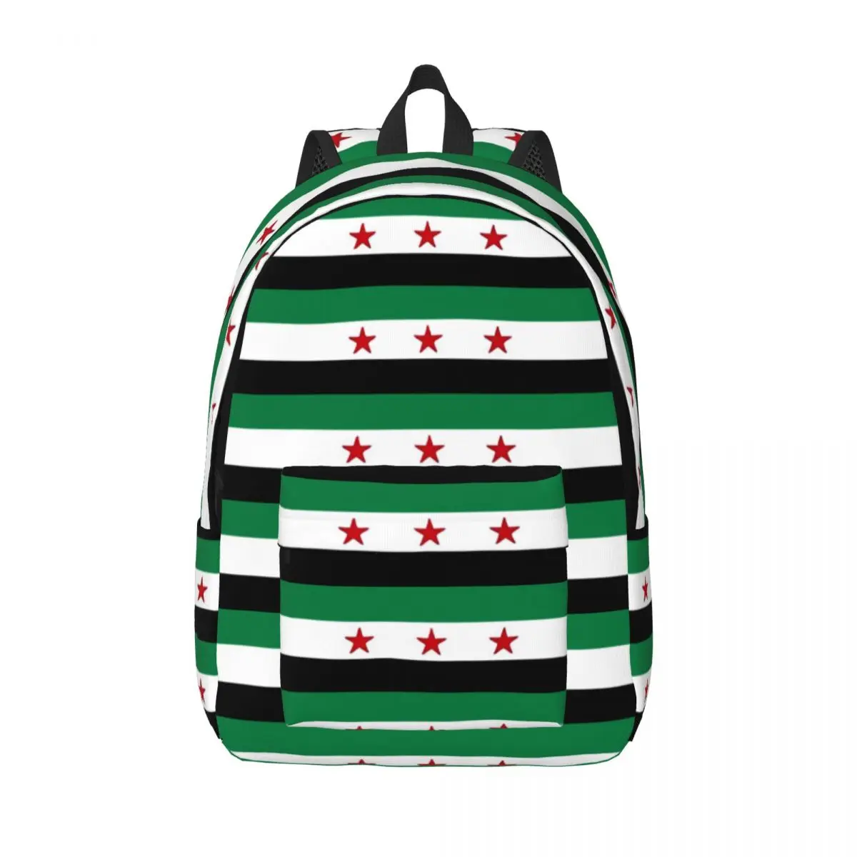 Syria Flag Cool Backpack Lightweight Student Work Syrian Arab Republic Daypack for Men Women College Canvas Bags