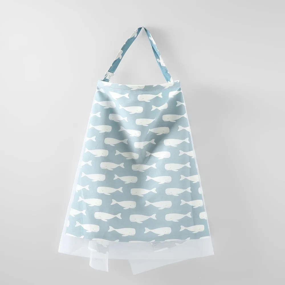 Print Breastfeeding Cover Double Layer Cotton Outdoor Nursing Cover Nursing Apron Adjustable Baby Stroller Blanket Mother