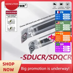 C10K/C12M/C16Q--SDQCR/SDUCR Cutter Bar CNC LatheInternal Turning Tool SDQCR/SDUCR Tungsten steel Shockproof Lathe