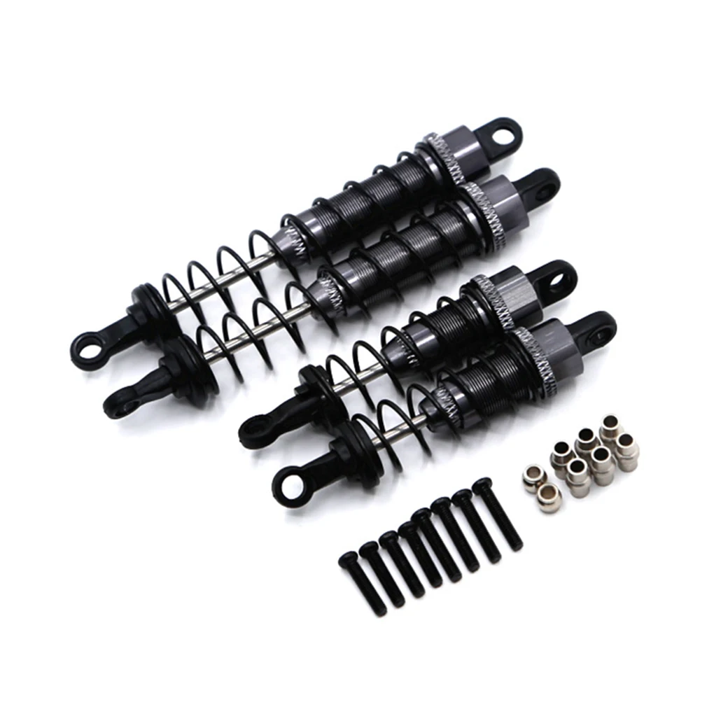 RCGF 4x Metal Oil Filled Front & Rear Shock Absorber Damper for Wltoys 12428 12423 12427 12429 FY-03 1/12 RC Car Upgrades Parts