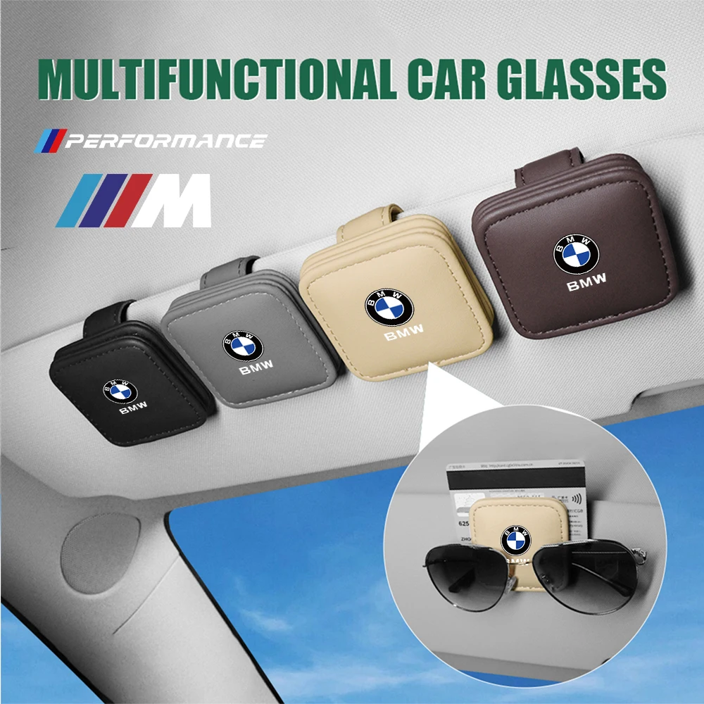 1Pcs Car Sun Visor Glasses Clip Holder Sunglasses Fixed Clips For BMW M Performance E36 E39 E46 E60 E61 E90 X2 X1 X3 X5 E53 E70