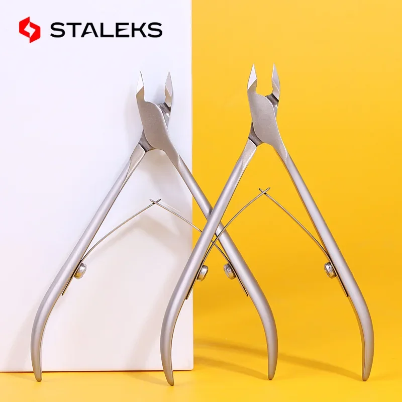 STALEKS Pro NS-10-5 Stainless Steel Nail Art Cuticle Scissors Toenail Clipper Trimmer Cutter Dead Skin Scissor Manicure Tools