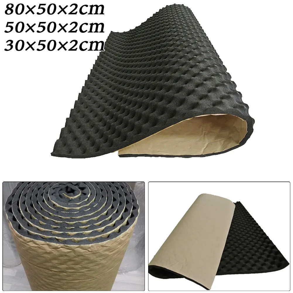 Auto Schall dämpfer Geräusch dämmung Schall dämpfung Schaum Subwoofer Matte Schallschutz Pad 80/50/30cm * 50cm 2cm dick