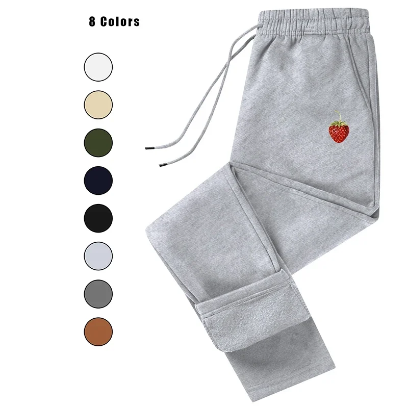 

Printed Men's Autumn Solid Color Spring Loose Fit Jogging Trousers Fitness Streetwear Sweatpants Outfit