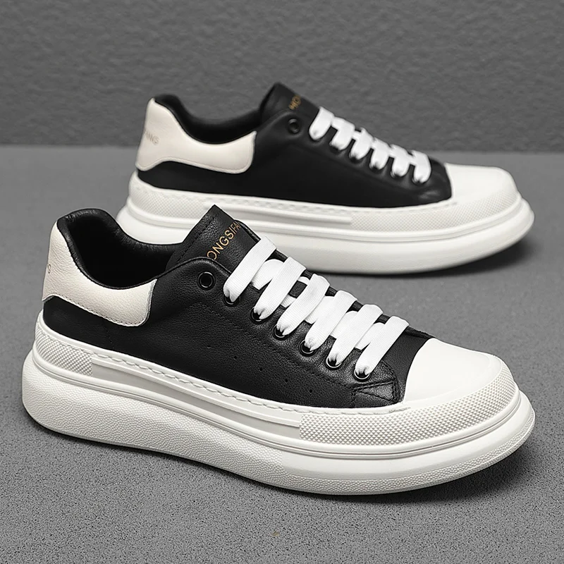 

Невидимое увеличение роста 10 см. Натуральная кожа. Мужская обувь. Спортивная обувь для отдыха. Белая модная обувь.