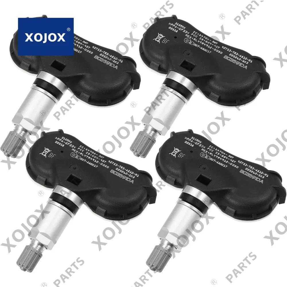 

XOJOX X AUTOHAUX 4 шт. 42753-TR3-A81 42753-SNA-A81 42753-SNA-A830-M1 Датчик системы контроля давления в шинах Датчик TPMS 315 МГц для