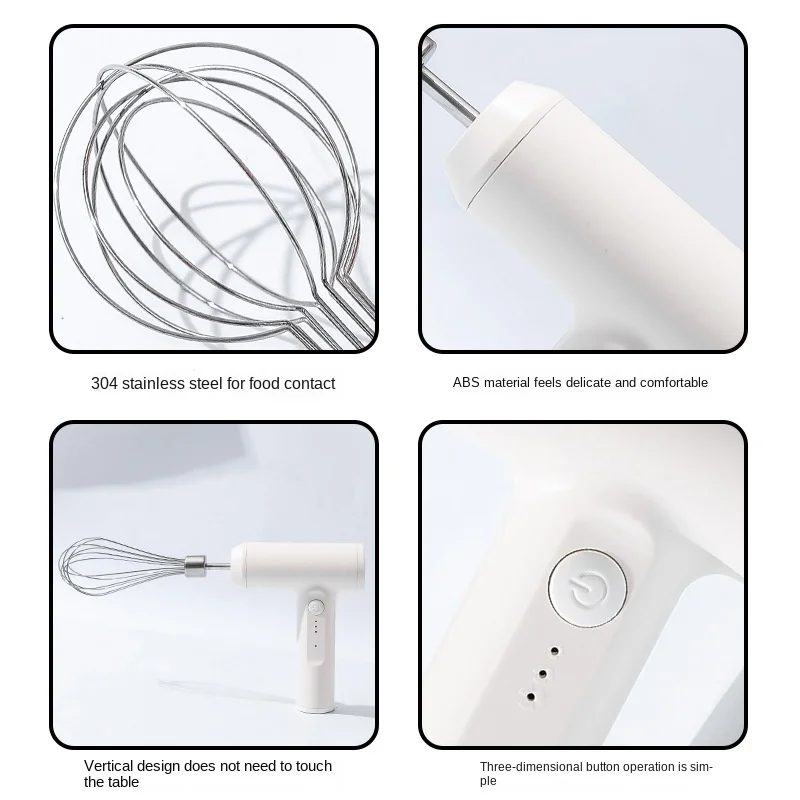 Trzepaczka elektryczna nowa trzepaczka do jajek ręczny kompaktowy spieniacz do mleka ładowanie śmietanka do użytku domowego bezprzewodowa trzepaczka do kawy mieszanie blaster
