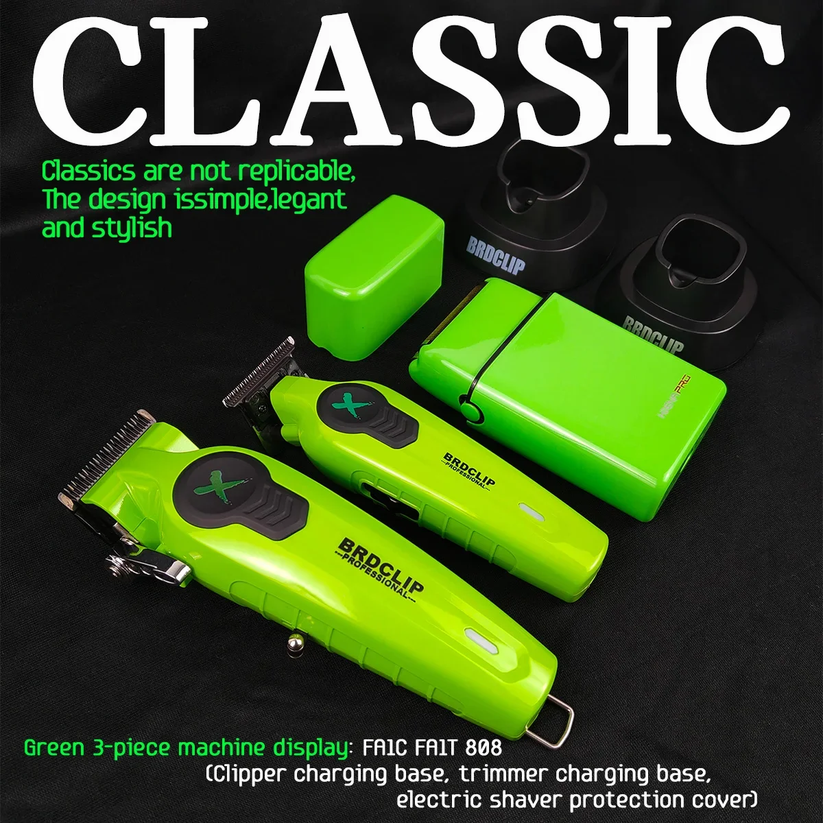 المهنية BRDCLIP FA1C FA1T 808 FA1R 7500RPM الحلاق مقص الشعر ماكينة حلاقة كهربائية المتقلب الشعر إنهاء آلة DLC شفرة قاعدة