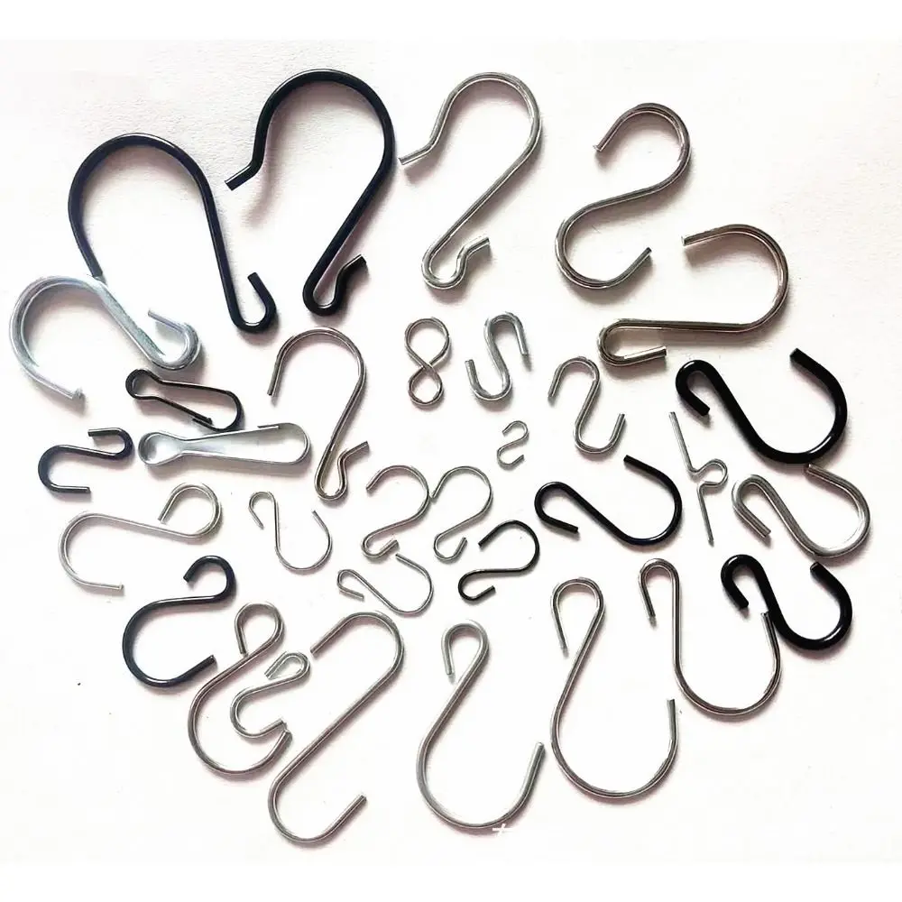 Black Flower Pot Hooks Replacement Chains Double Hook Replacement Plant Hangers Hanging Chain