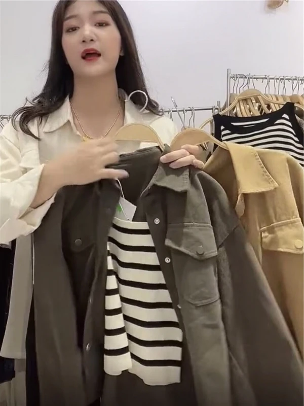 Spring Women's Short Thin Casual Workwear Jacket Loose Style Korean Version Versatile Quality Anti-Wrinkle Ladies Coat
