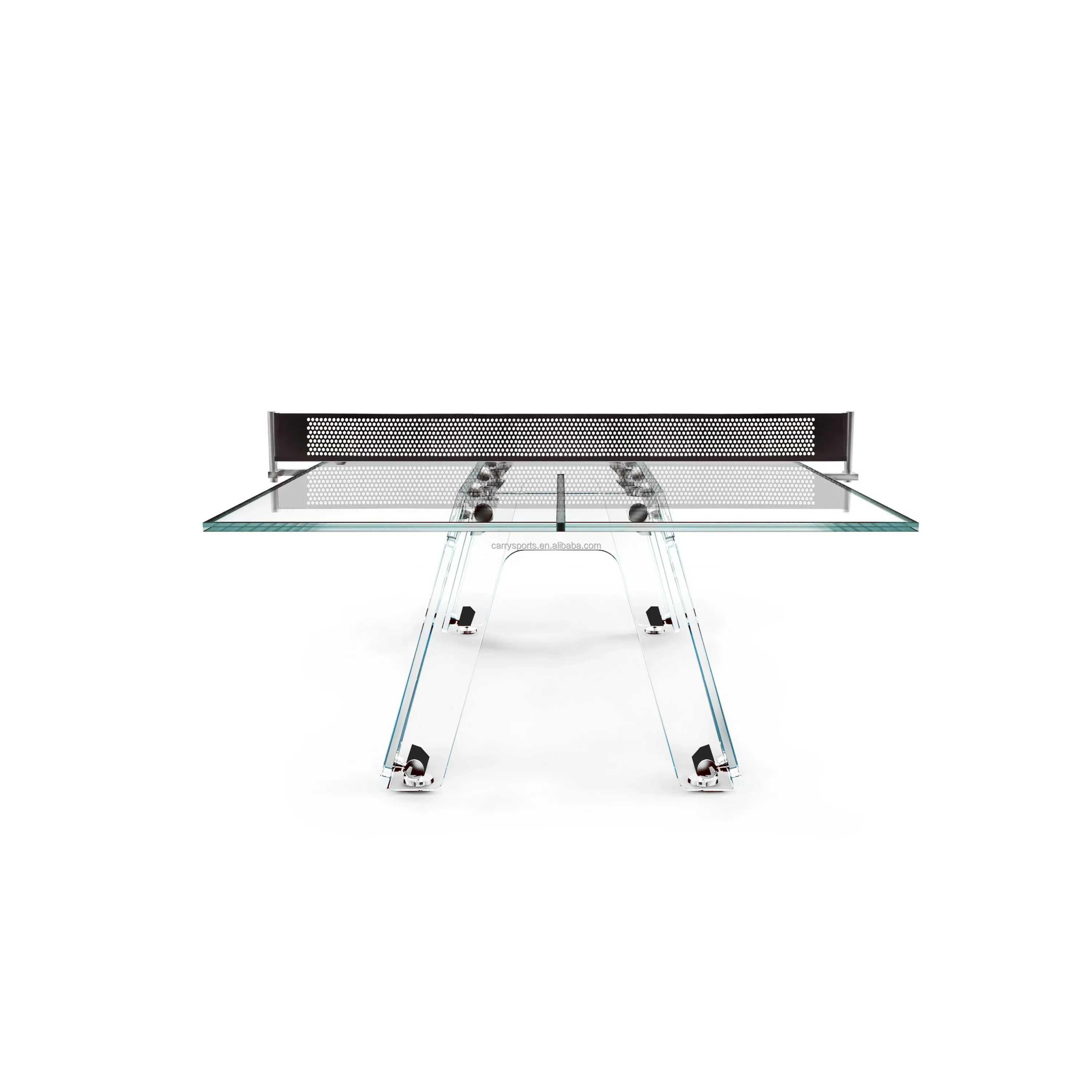 

Luxury Home Ping Pong Table with a High-end Transparent Crystal Glass Ball Table for Villas and Luxury Homes.