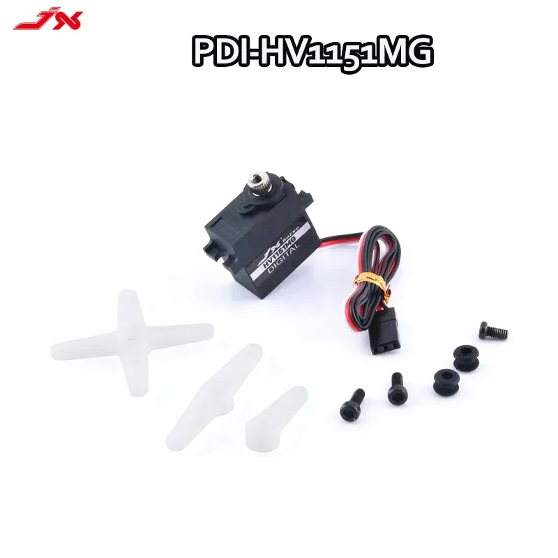 

JX PDI-HV1151MG Мини-водонепроницаемый сервопривод 8,4 В 4,5 кг Цифровой сервопривод с металлической шестерней для Traxxas TRX-4 BRX01 Гусеничный радиоуправляемый автомобиль