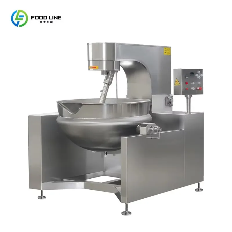 Commercial Manual Stir Fry Mixer Gas Tilting Wok Cooker with Gear Driven Stirring System for Restaurant Kitchen Food Processing