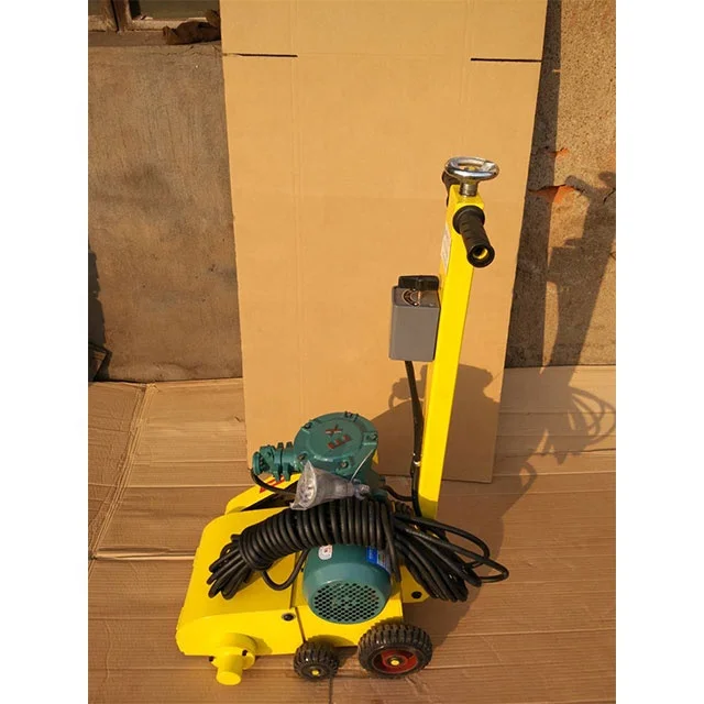 Electric Deck Rust Remover Standing Operation Hand Push Front Casters Height Adjustable Steel Plate Cleaning Rust Removal Device