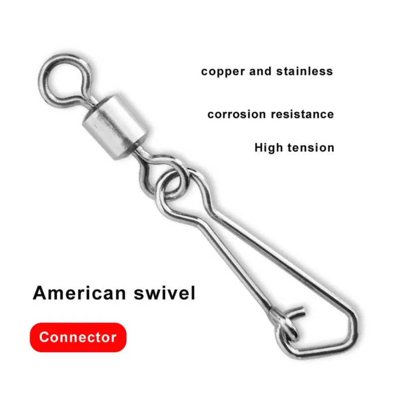 100 Cái/gói Câu Cá Đầu Nối Ốp Pin Mang Cán Xoay Carbon Cao Cấp Mồi Dụ Cá Mồi Giả Câu Cá Cá Dụng Cụ