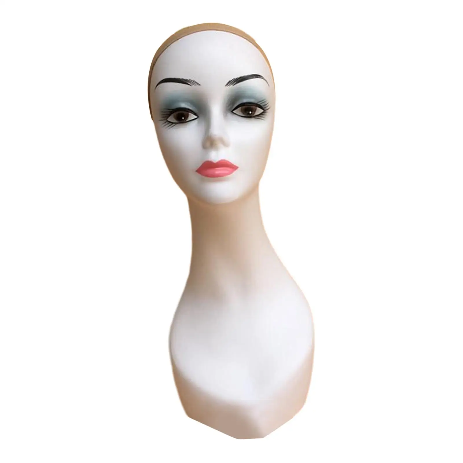 Women Mannequin Head Professional Multipurpose Female Manikin for Wigs Displaying Glasses Necklaces Jewelry Headscarves Hats