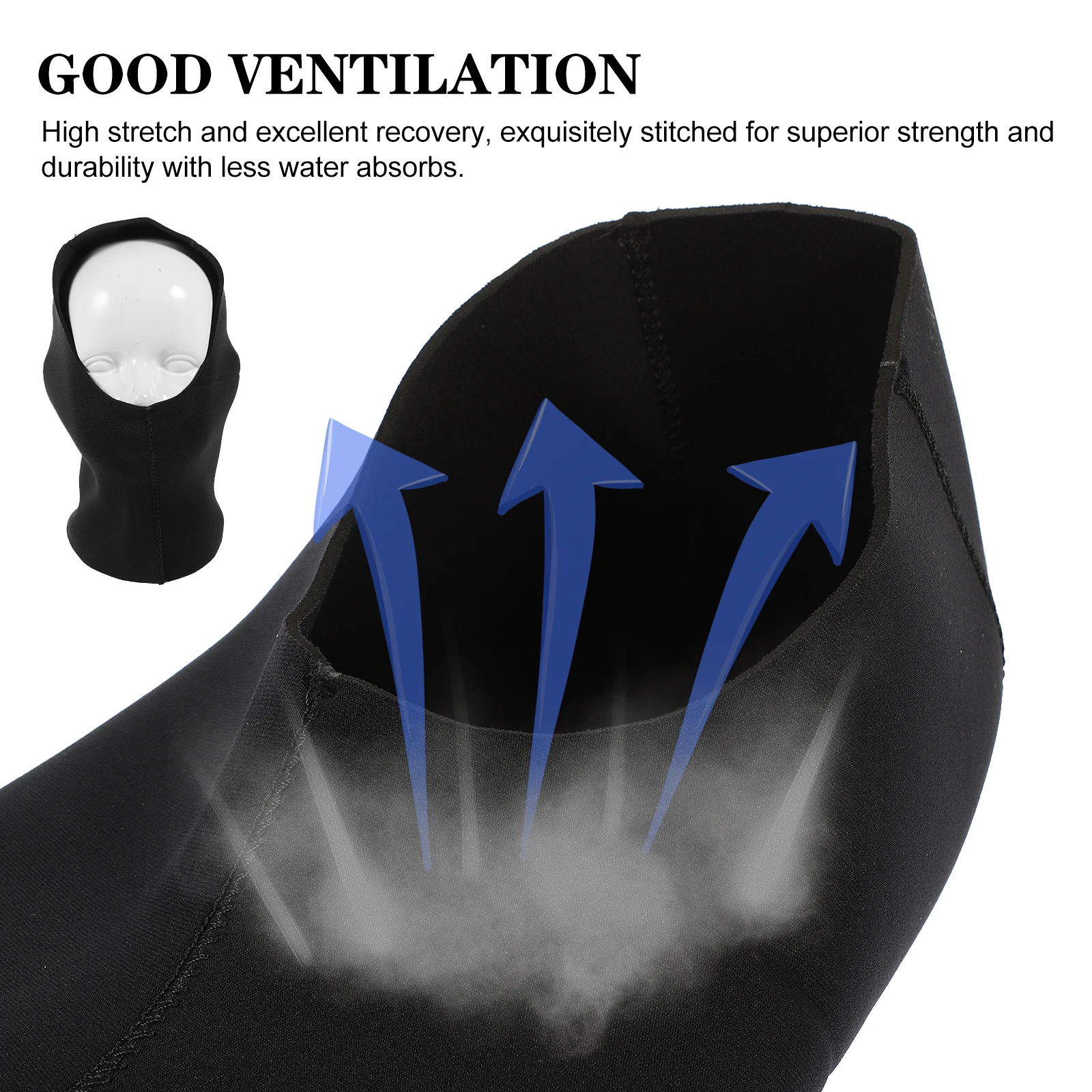 الغوص هود الأشعة فوق البنفسجية حماية قبعة الغطس الدافئة عالية تمتد دائم الرياضات المائية غطاء رأس غطاء الغوص هود